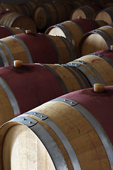 Image showing Wine barrels