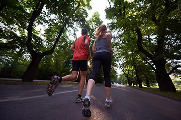 Image showing couple jogging