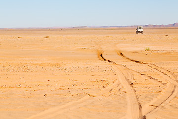 Image showing sunshine in the desert of morocco sand  