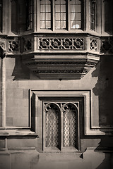 Image showing old in london  historical    parliament glass  window    structu