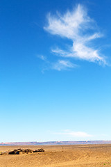 Image showing sunshine in the desert of morocco sand and dune