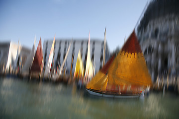 Image showing Sailing boats Venice