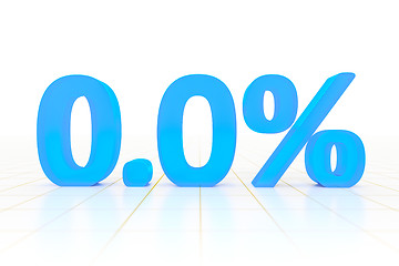 Image showing zero percent