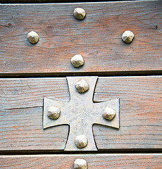 Image showing  cross seprio abstract   rusty 