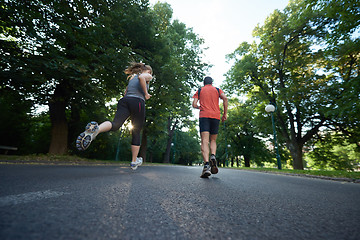 Image showing couple jogging