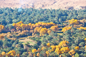 Image showing in   valley  morocco  dry mountain ground isolated hill 