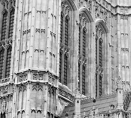 Image showing old in london  historical    parliament glass  window    structu