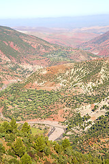 Image showing the dades valley in atlas street