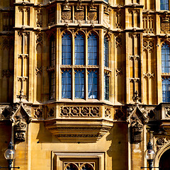 Image showing old in london  historical    parliament glass  window    structu