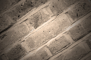 Image showing in london abstract texture of a ancien wall and ruined brick