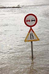 Image showing Flooded street