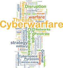 Image showing Cyberwarfare background concept