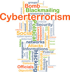 Image showing Cyberterrorism background concept