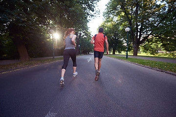 Image showing couple jogging