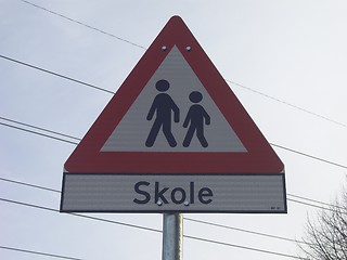 Image showing School sign