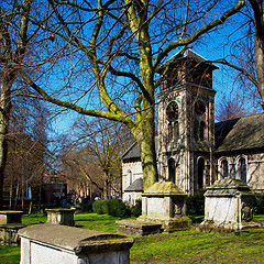 Image showing in cemetery  england europe old construction and    history