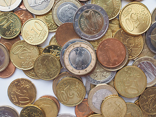 Image showing Euro coins