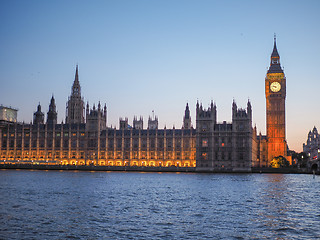 Image showing Houses of Parliament in London