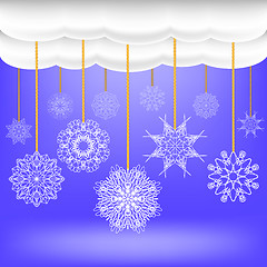 Image showing Abstract Winter Snow Background.