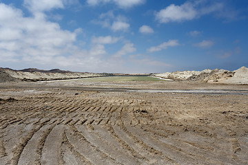 Image showing salt mineral mining in Namibia