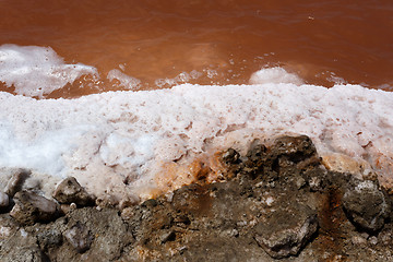 Image showing salt mineral mining in Namibia