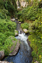 Image showing river landscape in temple Gunung Kawi