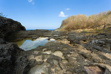 Image showing coastline at Nusa Penida island