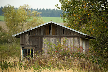 Image showing Hut on the pond