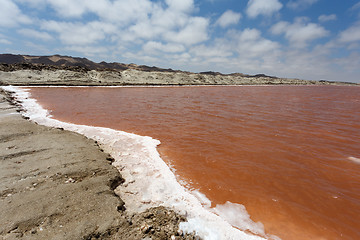 Image showing salt mineral mining in Namibia