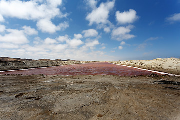 Image showing salt mineral mining in Namibia