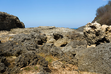 Image showing coastline at Nusa Penida island