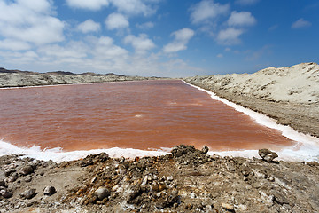 Image showing salt mineral mining in Namibia