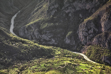 Image showing Canyon of river Tara, Montenegro