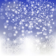 Image showing Abstract Winter Snow Background.