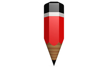 Image showing Red and black pencil