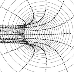 Image showing 3d abstract tunnel or tube