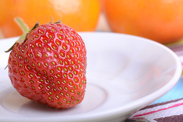 Image showing strawberry, mandarin, orange, banana, many different fruits for the health of the entire family