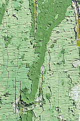 Image showing old green colored wooden plank surface