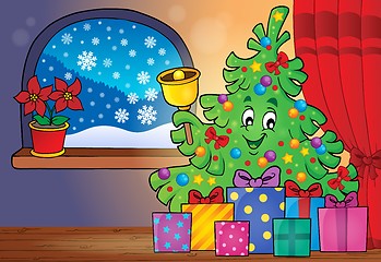 Image showing Christmas tree and gifts theme image 4