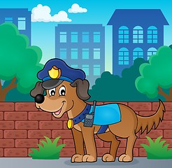 Image showing Police dog theme image 3