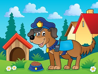 Image showing Police dog theme image 2