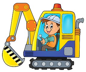 Image showing Excavator operator theme image 1