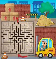 Image showing Maze 3 with fork lift truck theme