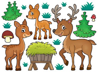 Image showing Deer theme collection 1