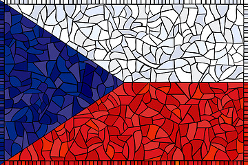 Image showing creative czech republic national flag