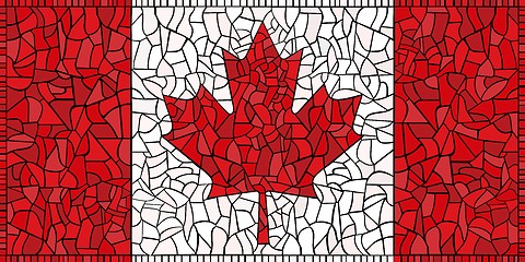 Image showing creative CANADA national flag