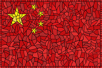Image showing creative china national flag