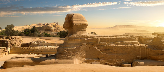 Image showing Sphinx in desert