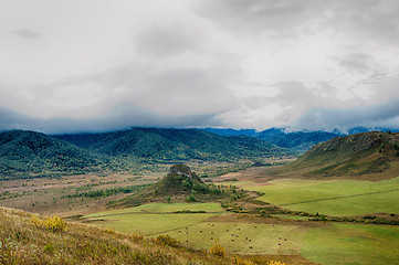 Image showing mountain in autumn day