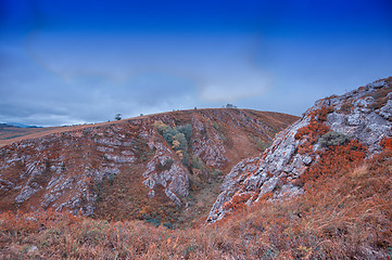 Image showing mountain in autumn day